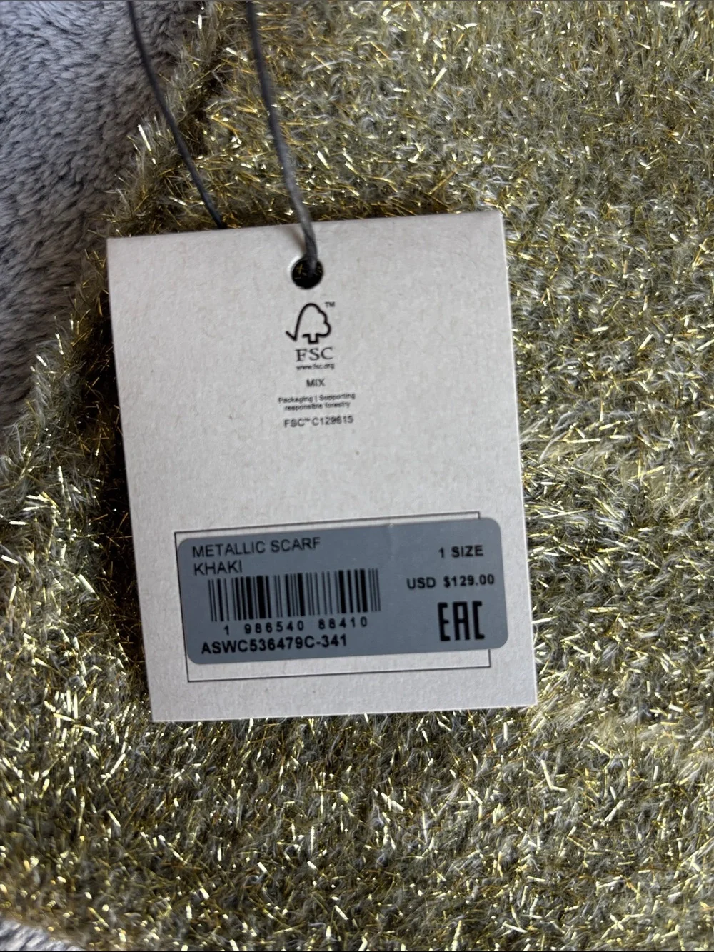 All Saints metallic flecks